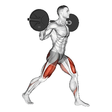 Barbell Split Squat/اسکات با هالتر اسپلیت
