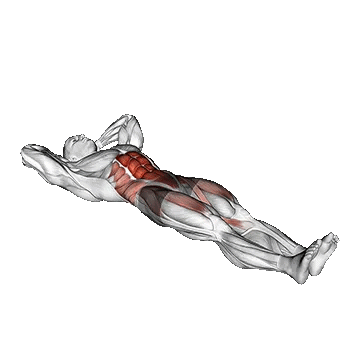 Crunch Single Leg Lift/کرانچ پا صاف تک پا