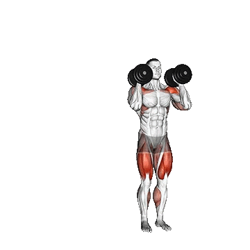 Dumbbell Side Lunge With Shoulder Press/ساید لانگز پرس سرشانه