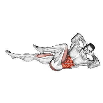 Crunch Elbow to Knee/کرانچ دوچرخه لمس زانو