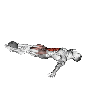 Medicine Ball Lying Leg Raise/کرانچ معکوس پا صاف با مدیسن بال