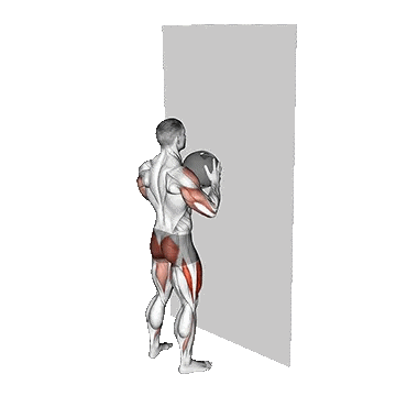 Medicine Ball Throw Squat with Wall/وال بال اسکات