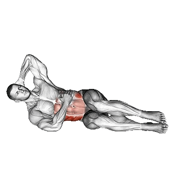 Oblique Crunches Floor/کرانچ پهلو خوابیده