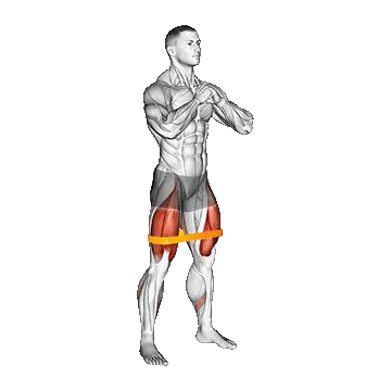 Resistance Band Squat/اسکات با کش لوپ