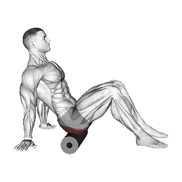 Roll Glutes Sitting on Floor/فوم رول سرینی