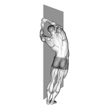 Side Lat Stretch/کشش پهلو با دیوار