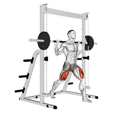 Smith Split Squat/ اسپلیت اسکات اسمیت