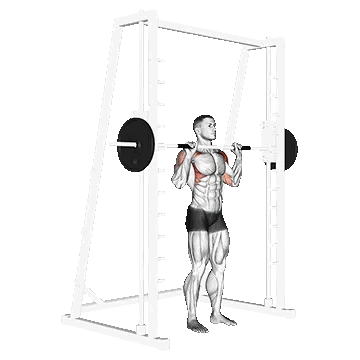 Smith Standing Shoulder Press/
